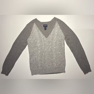 Women’s Chaps Light Grey V-Neck Sweater